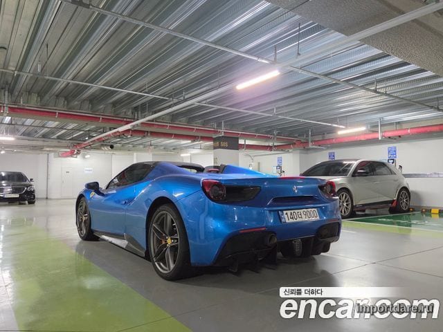 FERRARI 488 SPIDER 2017 — 21 400 км, синий, Корея — под ключ — фото 3
