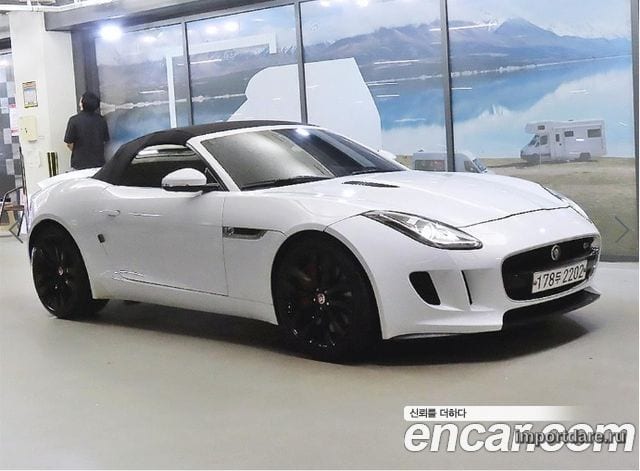 JAGUAR F-TYPE 2015 — 102 655 км, белый, Корея — под ключ — фото 1