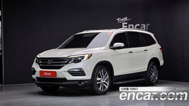 HONDA PILOT 2016 — 132 466 км, белый, Корея — под ключ — фото 1