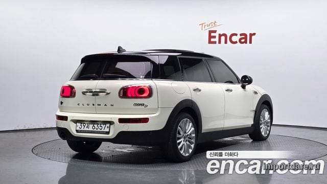 MINI COOPER D CLUBMAN 2017 — 136 806 км, белый-перламутр, Корея — под ключ — фото 1