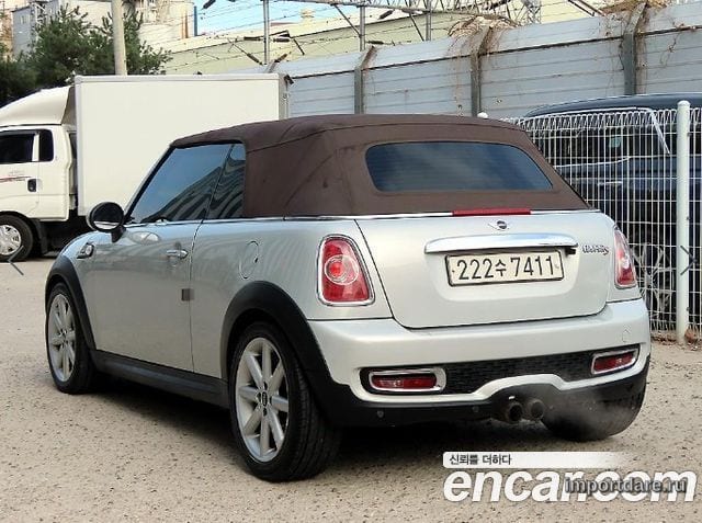 MINI COOPER S CONVERTIBLE 2013 — 160 855 км, серебристо-серый, Корея — под ключ — фото 3