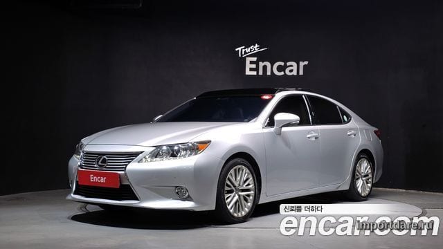 LEXUS ES350 2013 — 80 279 км, серебристый, Корея — под ключ — фото 1