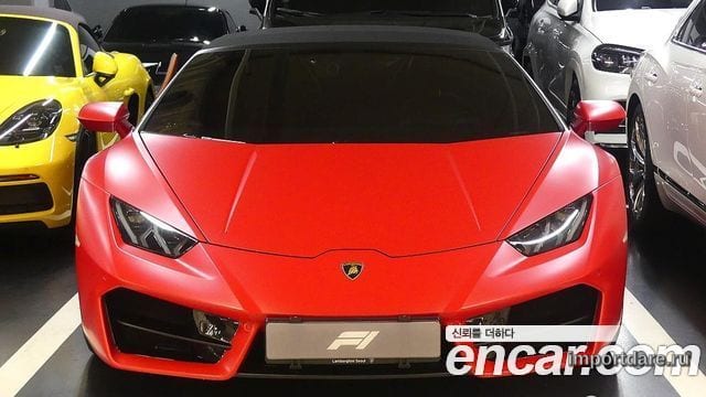 LAMBORGHINI HURACAN 2018 — 25 000 км, красный, Корея — под ключ — фото 3
