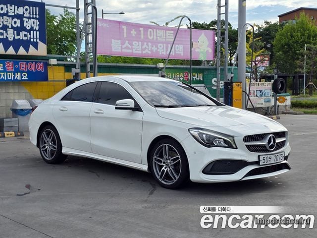 MERCEDES-BENZ CLA-CLASS C117 2018 — 106 000 км, белый, Корея — под ключ — фото 1