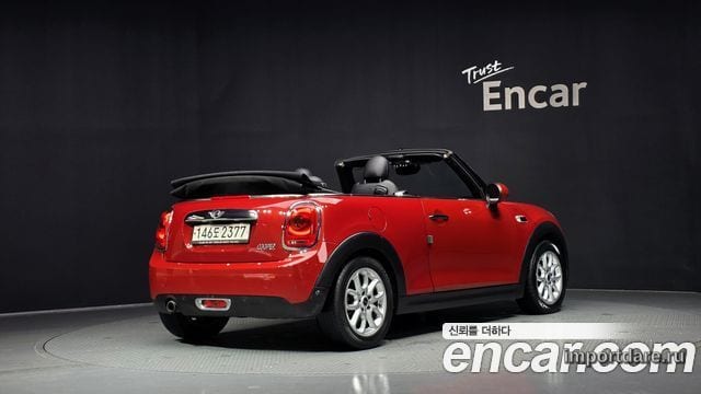 MINI COOPER CONVERTIBLE 2018 — 125 820 км, красный, Корея — под ключ — фото 2