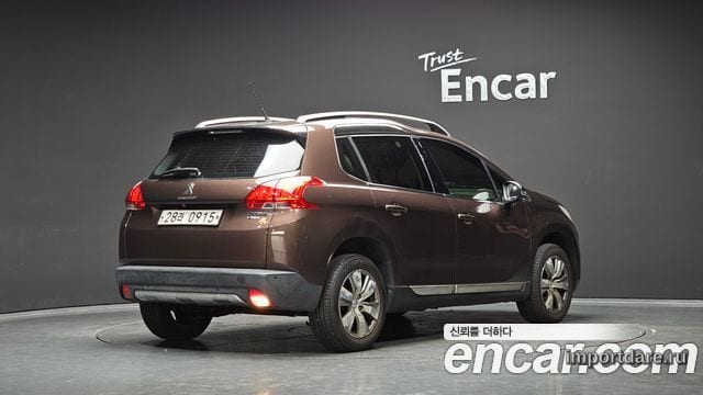 PEUGEOT 2008 2016 — 191 600 км, коричневый, Корея — под ключ — фото 2