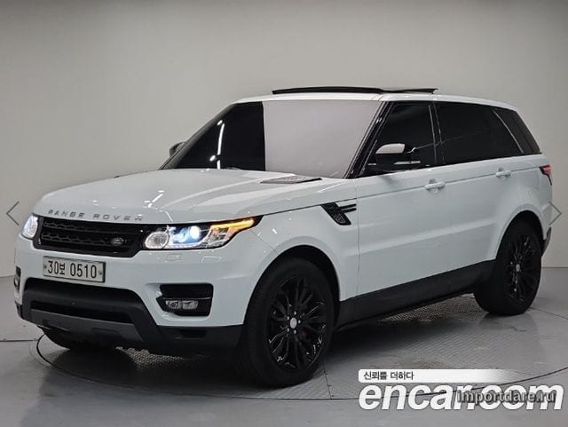 LAND ROVER RANGE ROVER SPORT 2016 — 183 713 км, белый, Корея — под ключ — фото 1