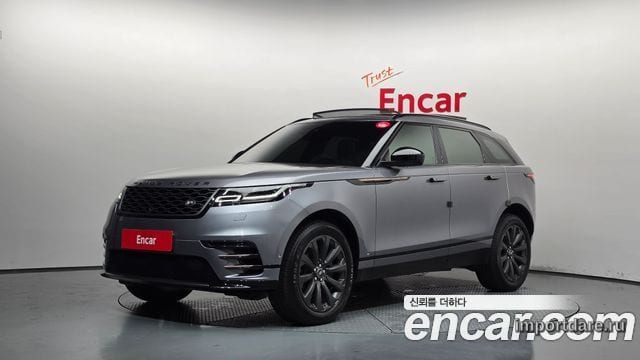 LAND ROVER RANGE ROVER VELAR 2020 — 68 865 км, серый, Корея — под ключ — фото 1