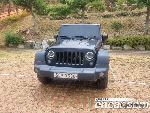JEEP WRANGLER 2017 — 150 000 км, чёрный, Корея — под ключ — фото 1