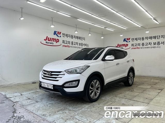 HYUNDAI SANTA FE 2014 — 226 188 км, белый, Корея — под ключ — фото 1