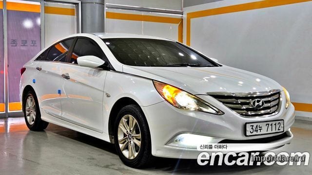 HYUNDAI SONATA 2010 — 212 578 км, белый, Корея — под ключ — фото 3