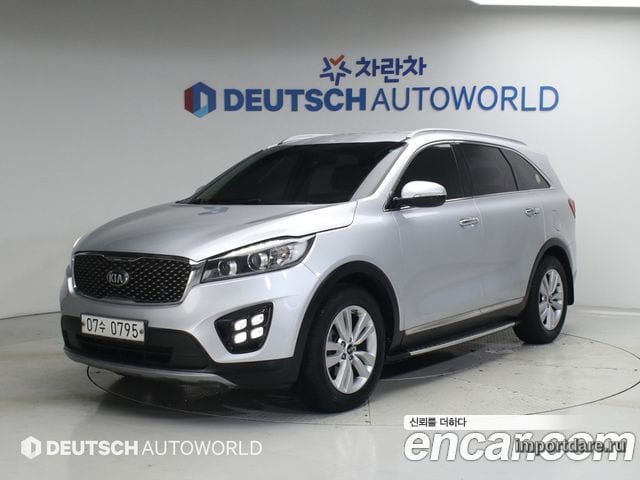 KIA SORENTO 2015 — 221 678 км, серебристый, Корея — под ключ — фото 1