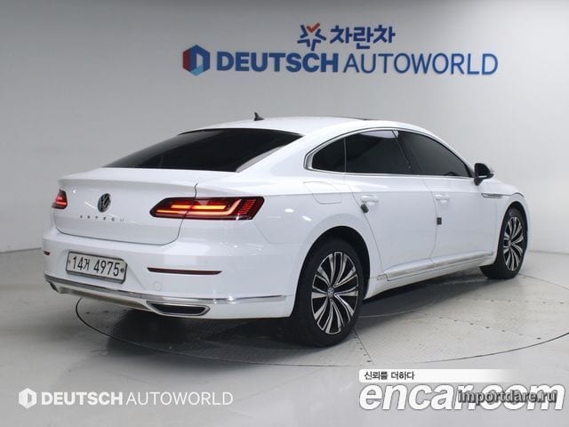 VOLKSWAGEN ARTEON 2019 — 253 000 км, белый, Корея — под ключ — фото 2