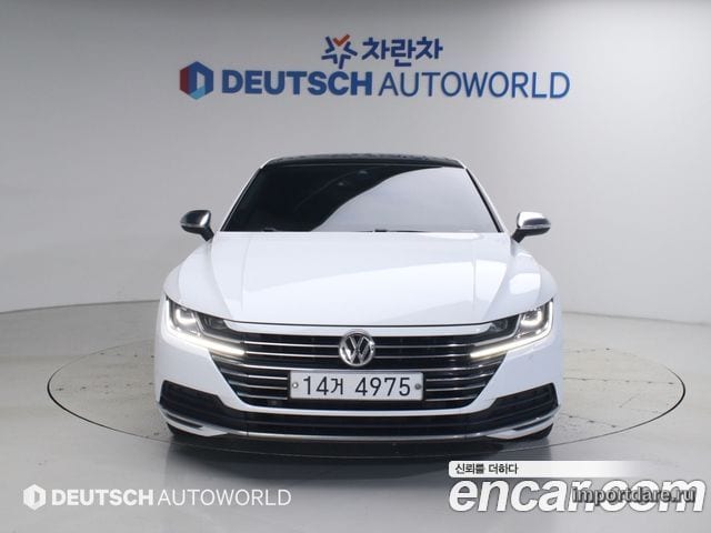 VOLKSWAGEN ARTEON 2019 — 253 000 км, белый, Корея — под ключ — фото 3