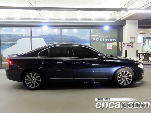 VOLVO S80 2015 — 128 751 км, синий, Корея — под ключ — фото 3