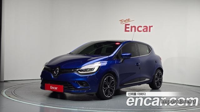 RENAULT KOREA CLIO 2018 — 66 379 км, синий, Корея — под ключ — фото 1