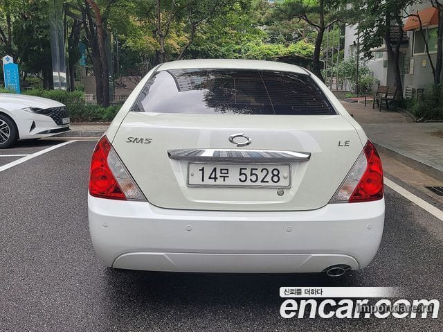 RENAULT KOREA SM5 NEW IMPRESSION 2009 — 76 880 км, белый-перламутр, Корея — под ключ — фото 4
