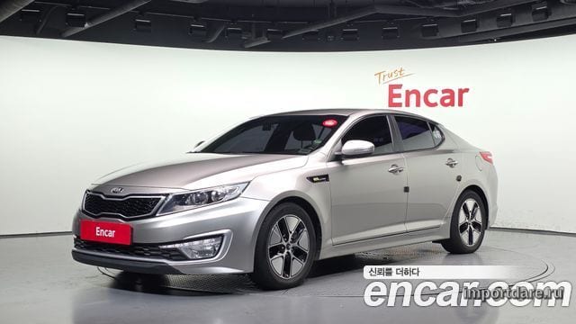 KIA K5 HYBRID 2013 — 237 004 км, серебристо-серый, Корея — под ключ — фото 1