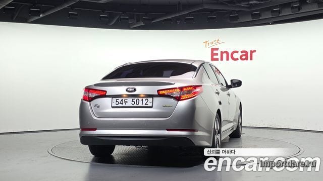 KIA K5 HYBRID 2013 — 237 004 км, серебристо-серый, Корея — под ключ — фото 4