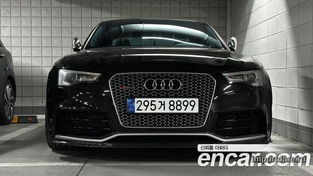 AUDI RS5 2014 — 59 800 км, чёрный, Корея — под ключ — фото 3