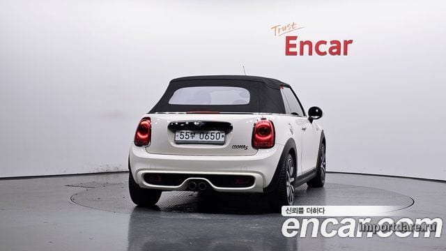 MINI COOPER S CONVERTIBLE 2016 — 114 168 км, белый-перламутр, Корея — под ключ — фото 4
