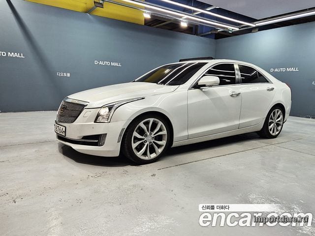 CADILLAC ATS 2017 — 76 500 км, белый, Корея — под ключ — фото 1
