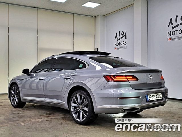 VOLKSWAGEN ARTEON 2020 — 110 300 км, серебристо-серый, Корея — под ключ — фото 2