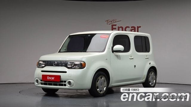 NISSAN CUBE 2011 — 184 636 км, белый-перламутр, Корея — под ключ — фото 1
