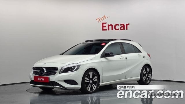 MERCEDES-BENZ A-CLASS W176 2015 — 135 044 км, белый, Корея — под ключ — фото 1