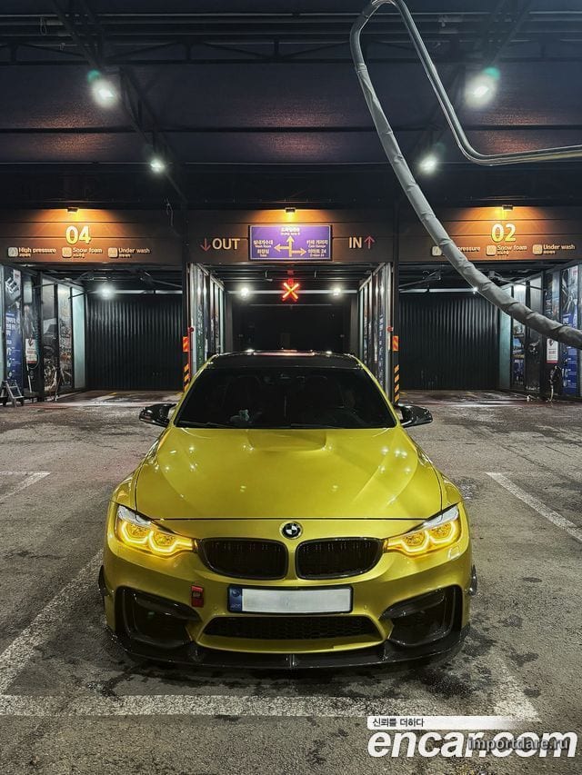 BMW M3 2016 — 117 000 км, жёлтый, Корея — под ключ — фото 3