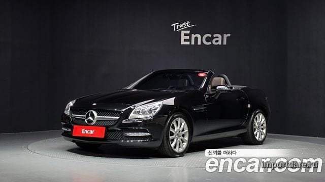 MERCEDES-BENZ SLK-CLASS 2012 — 94 030 км, чёрный, Корея — под ключ — фото 1