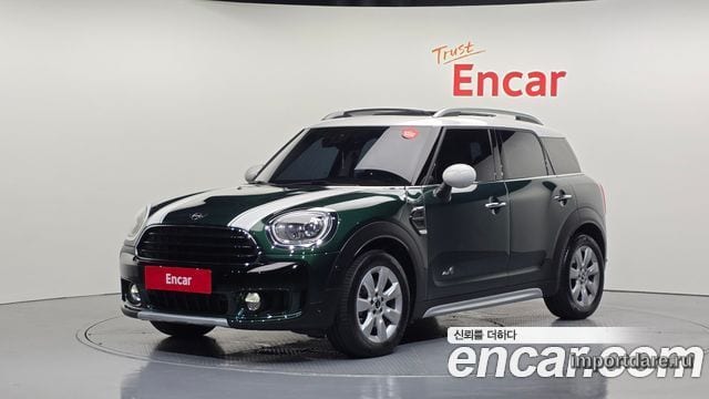 MINI COOPER D COUNTRYMAN 2018 — 49 371 км, тёмно-зелёный, Корея — под ключ — фото 1