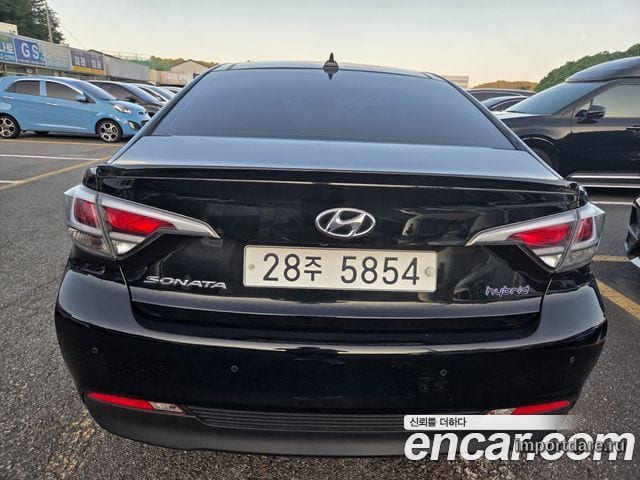 HYUNDAI SONATA HYBRID 2015 — 223 768 км, чёрный, Корея — под ключ — фото 4