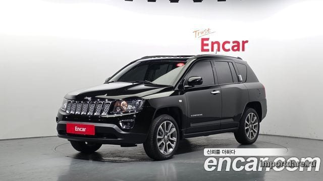 JEEP COMPASS 2015 — 102 519 км, чёрный, Корея — под ключ — фото 1