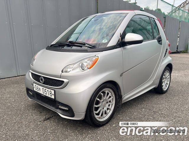 SMART FORTWO CABRIO 2013 — 89 200 км, серебристый, Корея — под ключ — фото 1