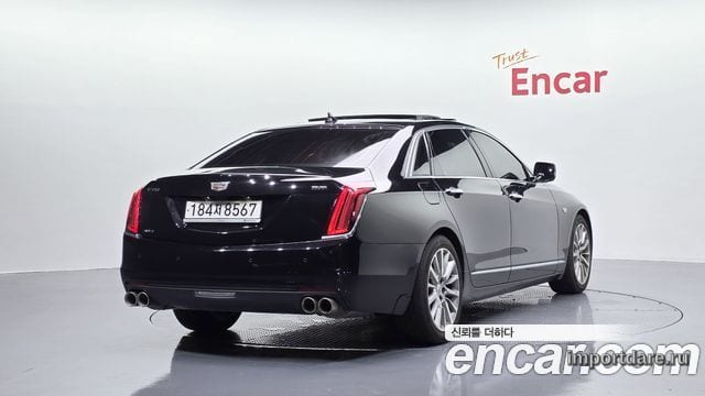 CADILLAC CT6 2018 — 103 404 км, чёрный, Корея — под ключ — фото 1
