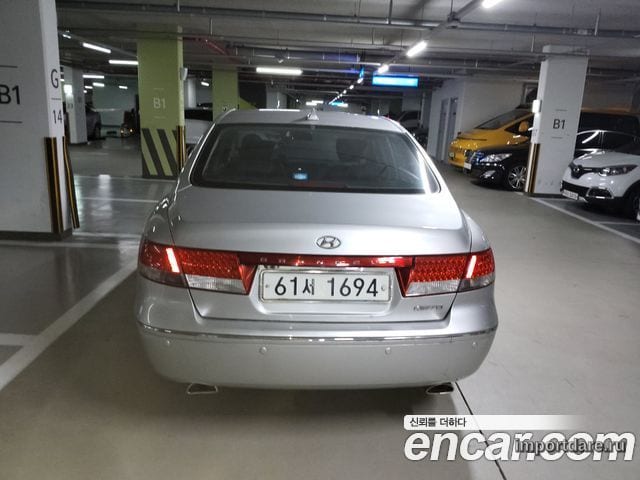 HYUNDAI GRANDEUR NEW LUXURY 2009 — 176 177 км, серебристый, Корея — под ключ — фото 2