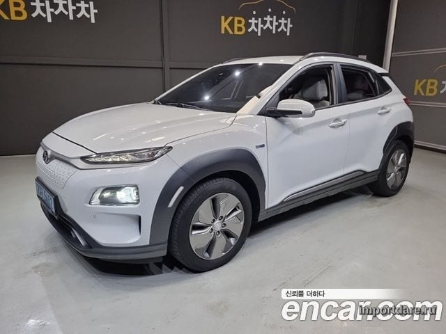 HYUNDAI KONA ELECTRIC 2019 — 202 113 км, белый, Корея — под ключ — фото 1