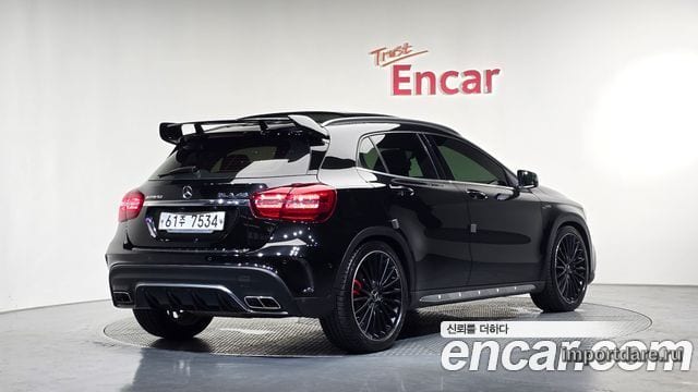 MERCEDES-BENZ GLA-CLASS X156 2018 — 111 191 км, чёрный, Корея — под ключ — фото 1