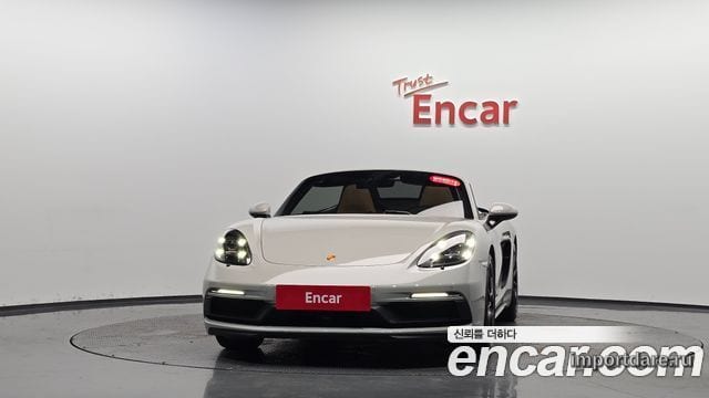PORSCHE 718 BOXSTER 2023 — 22 253 км, серебристо-серый, Корея — под ключ — фото 3