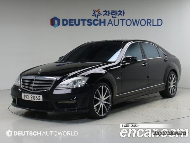 MERCEDES-BENZ S-CLASS W221 2008 — 137 000 км, чёрный, Корея — под ключ — фото 1