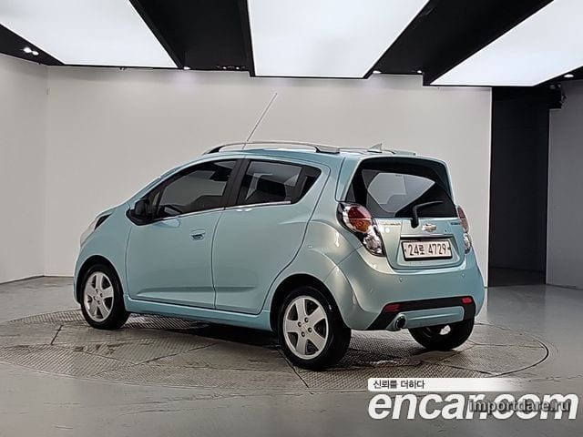 CHEVROLET SPARK 2012 — 128 000 км, тёмно-зелёный, Корея — под ключ — фото 3