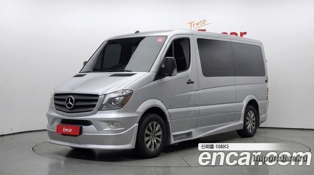 MERCEDES-BENZ SPRINTER 2015 — 14 595 км, серебристый, Корея — под ключ — фото 1