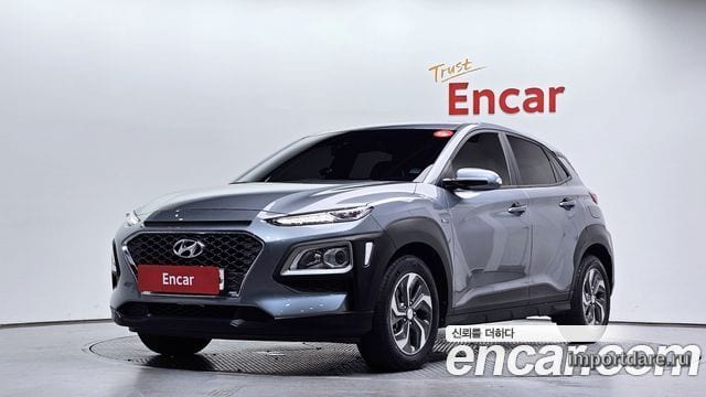 HYUNDAI KONA HYBRID 2020 — 49 856 км, светло-серебристый, Корея — под ключ — фото 1