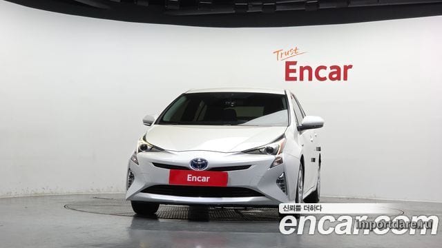TOYOTA PRIUS 2017 — 50 505 км, белый, Корея — под ключ — фото 3