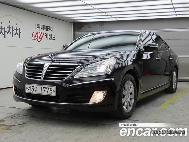 HYUNDAI EQUUS 2010 — 157 151 км, чёрный, Корея — под ключ — фото 1