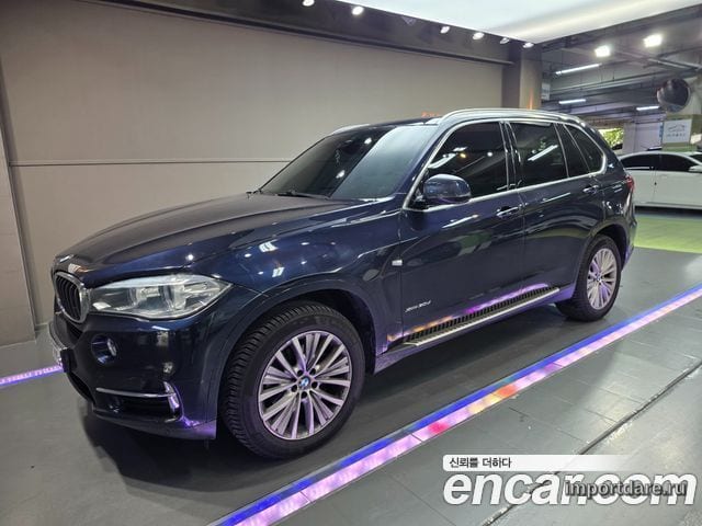 BMW X5 2016 — 223 458 км, синий, Корея — под ключ — фото 1