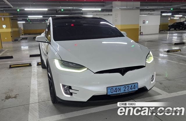 TESLA MODEL X 2019 — 133 000 км, белый, Корея — под ключ — фото 3