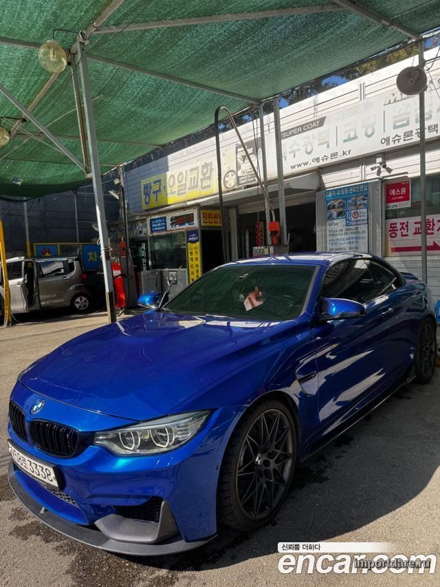 BMW M4 2015 — 154 900 км, жёлтый, Корея — под ключ — фото 3