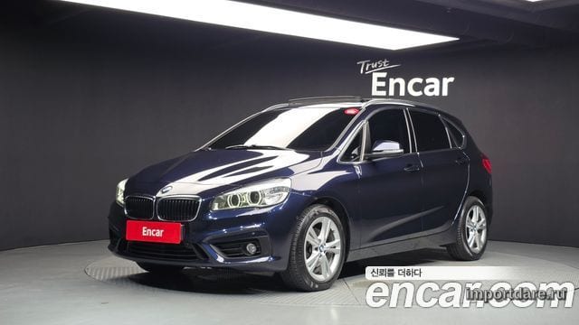BMW 2 SERIES ACTIVE TOURER 2016 — 139 836 км, синий, Корея — под ключ — фото 1